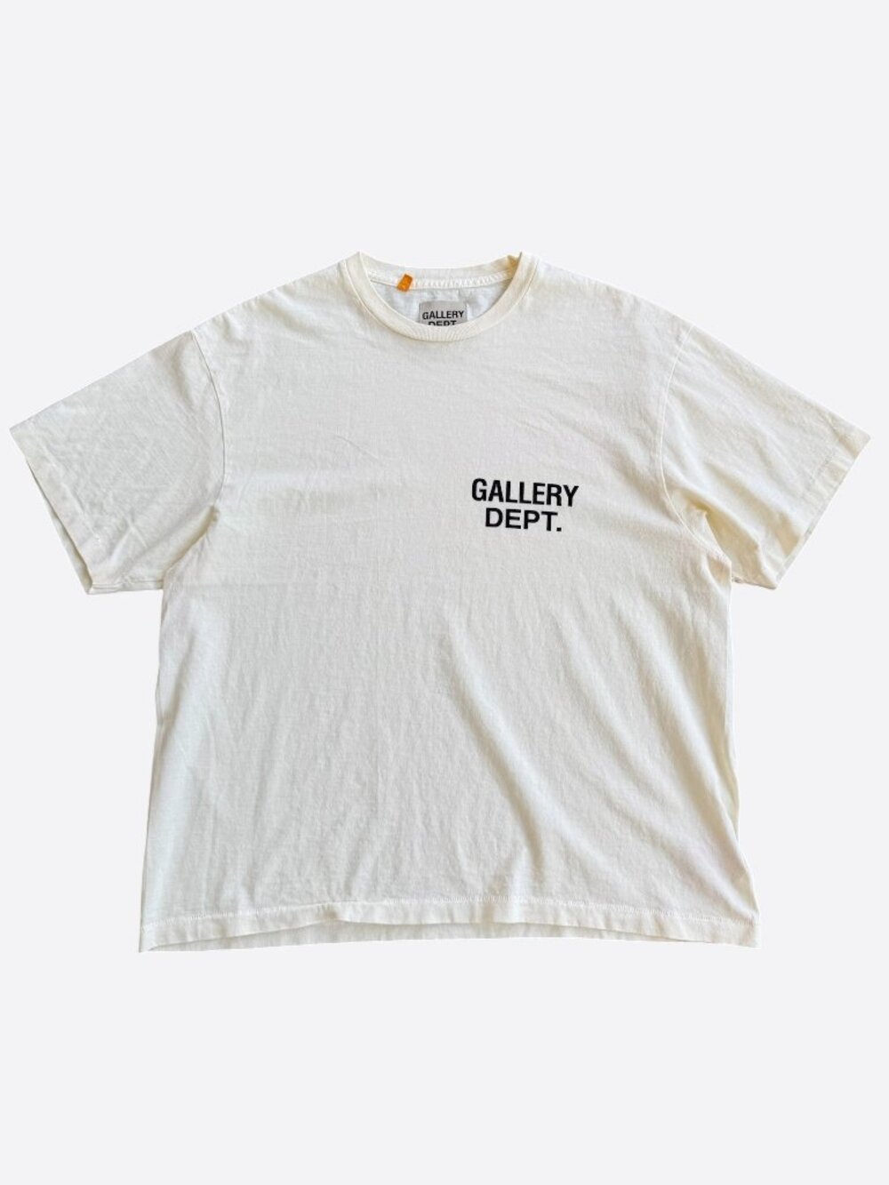 Gallery Dept Cream & Black Souvenir Logo T-Shirt